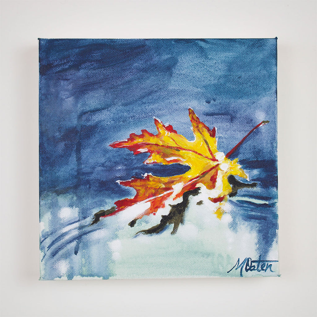 "On Guard" 8 x 8 inches acrylic painting on canvas