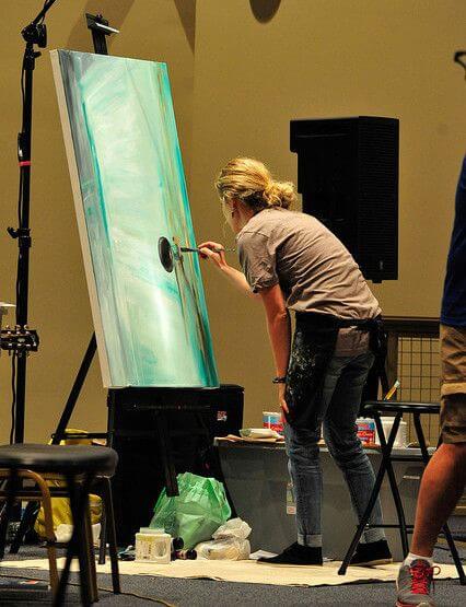 Open Door - Fine Art Print by Mindi Oaten – Christian Prophetic Acrylic Painting featuring Fine Art Print, inspired by Scripture and spiritual themes.