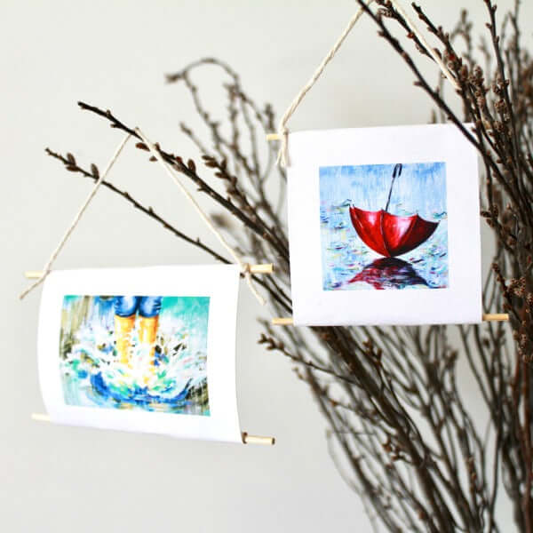 "Dance in the Rain" - mini collectible | set of 2 by Mindi Oaten