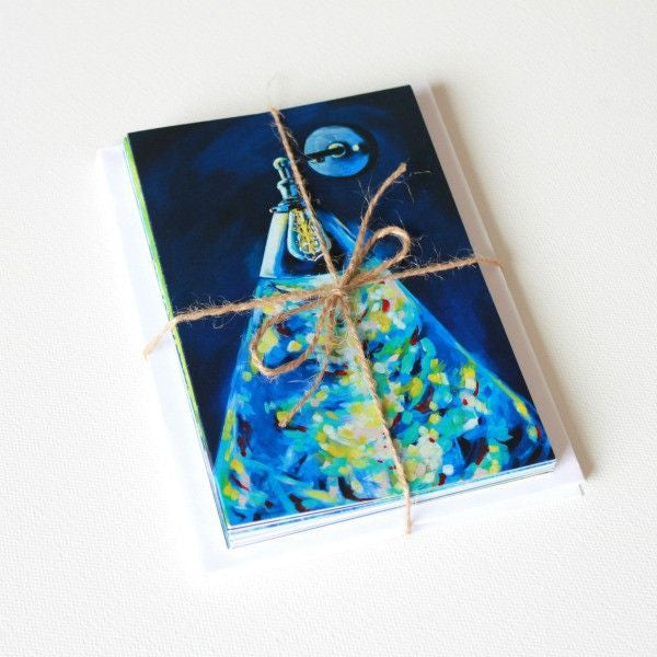 "Light in the Dark" Assorted Note Cards - Set of 12 - Prophetic Christian Fine Art by Mindi Oaten Art 