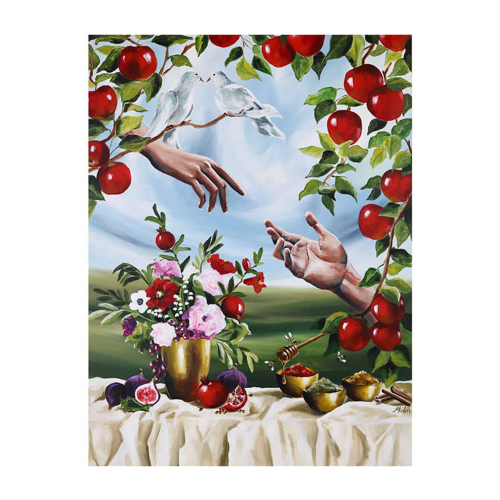 Song of Songs Bible art by Mindi Oaten depicting The Author of Love, inspired by the book of Song of Songs.