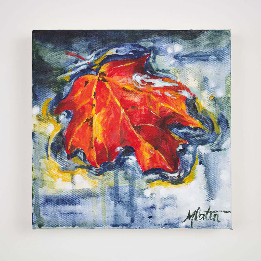 "Strong and Free" 8 x 8 inches acrylic painting on canvas by Mindi Oaten