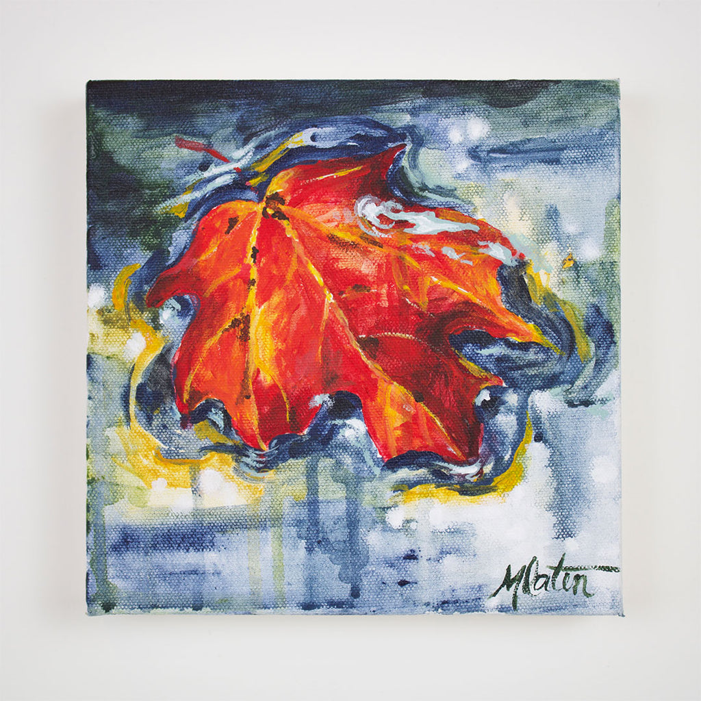 "Strong and Free" 8 x 8 inches acrylic painting on canvas
