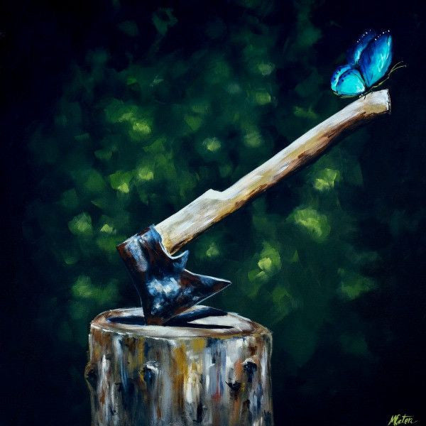 The Axe - Fine Art Print - Prophetic Christian Fine Art by Mindi Oaten Art 