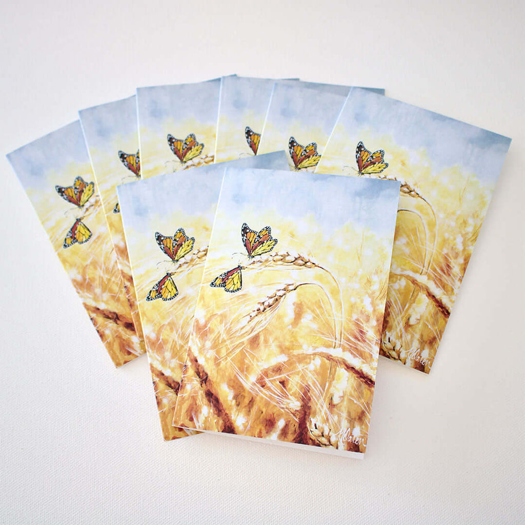 "The Harvest" Note Cards - Set of 8 by Mindi Oaten – Christian Prophetic Acrylic Painting featuring , inspired by Scripture and spiritual themes.