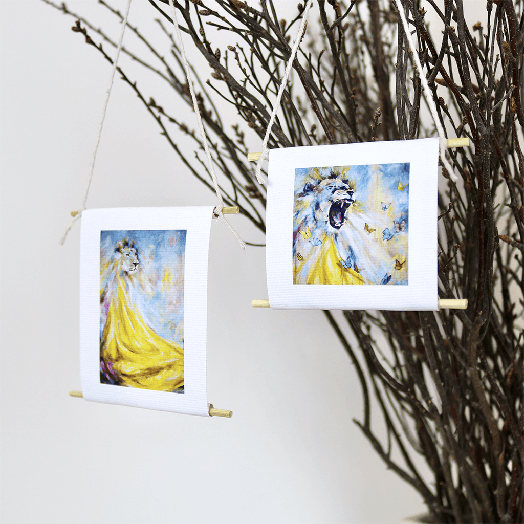 "The Lion & The Roar" - mini collectible | set of 2 by Mindi Oaten
