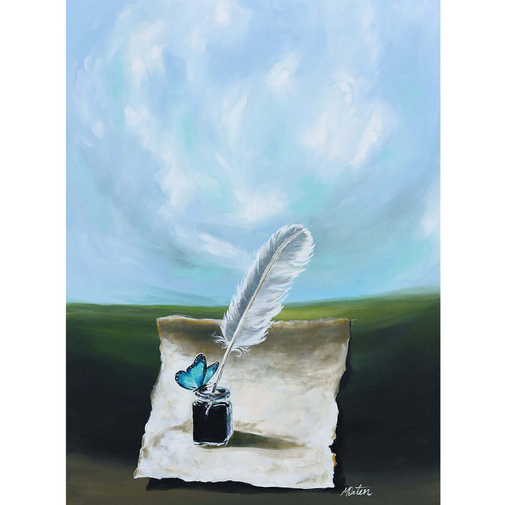 The Re-Write  - Fine Art Print by Mindi Oaten