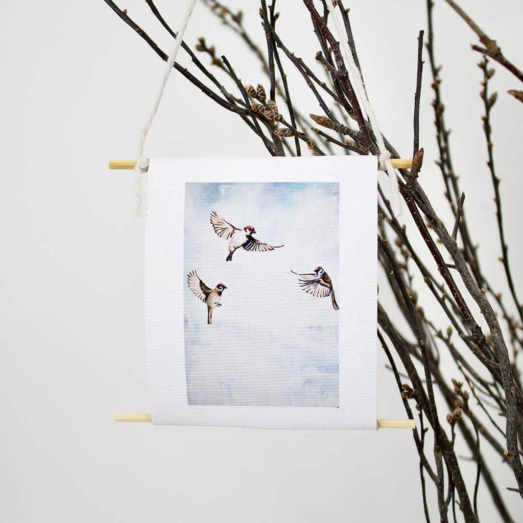 "The Sparrows" - mini collectible by Mindi Oaten