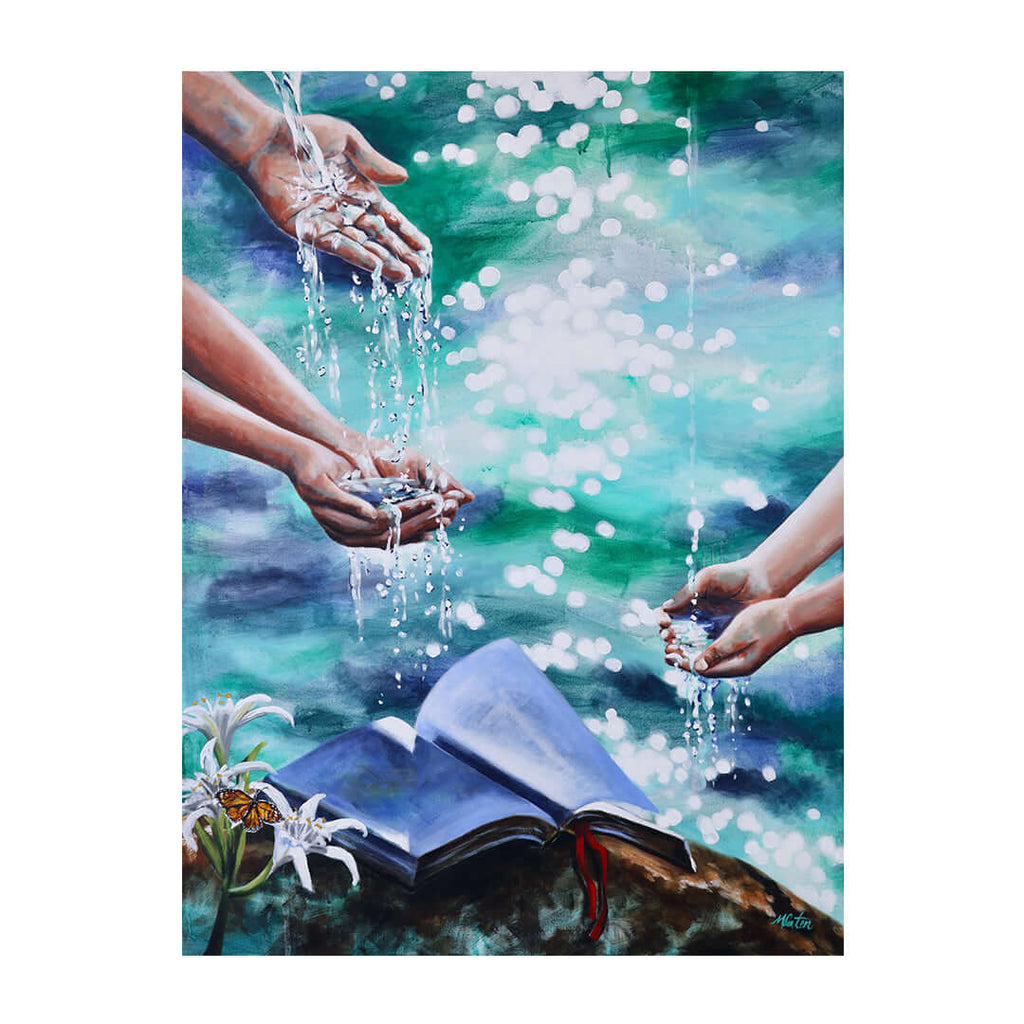 Titus Bible art by Mindi Oaten depicting Our Foundation of Truth, inspired by the book of Titus.