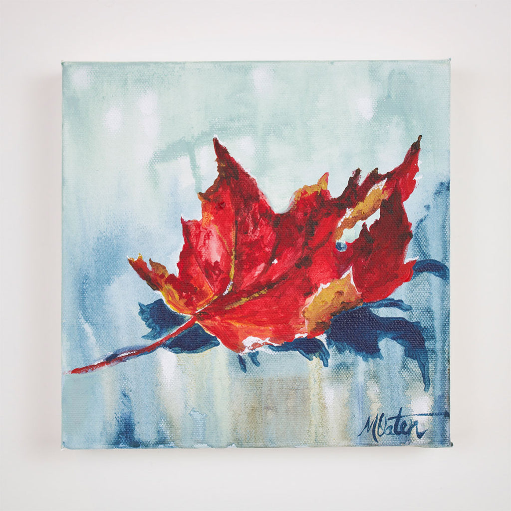 "True Patriot Love" 8 x 8 inches acrylic painting on canvas