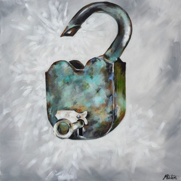 Unlocked - Fine Art Print - Prophetic Christian Fine Art by Mindi Oaten Art 