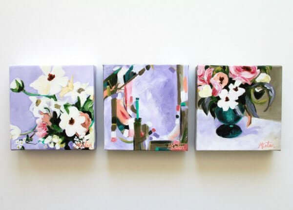 Violet Fragrance - Fine Art Print by Mindi Oaten – Christian Prophetic Acrylic Painting featuring Fine Art Print, inspired by Scripture and spiritual themes.